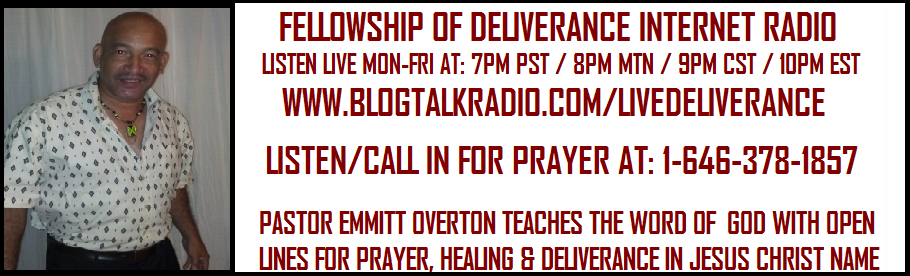 Internet radio ministry banner with man's photo